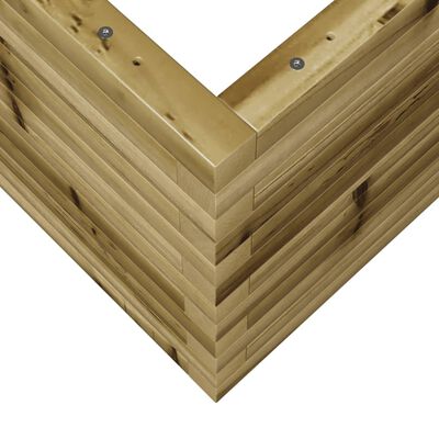 vidaXL Fioriera da Giardino 70x70x45,5 cm in Legno di Pino Impregnato