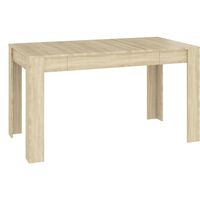 vidaXL Tavolo da Pranzo Rovere Sonoma 140x74,5x76 cm Legno Multistrato