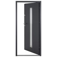 vidaXL Porta Ingresso Antracite 100x200 cm in Alluminio