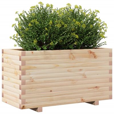 vidaXL Fioriera da Giardino 90x40x49,5 cm in Legno Massello di Pino