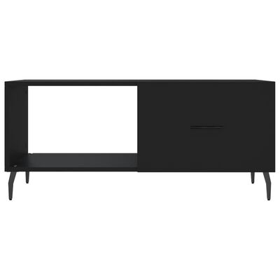 vidaXL Tavolino da Salotto Nero 90x50x40 cm in Legno Multistrato