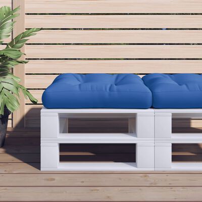 vidaXL Cuscino per Pallet Blu Reale 60x60x12 cm in Tessuto