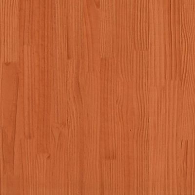 vidaXL Giroletto senza Materasso Marrone Cera 200x200 cm Legno di Pino