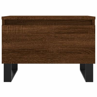 vidaXL Tavolino da Salotto Rovere Marrone 50x46x35cm Legno Multistrato