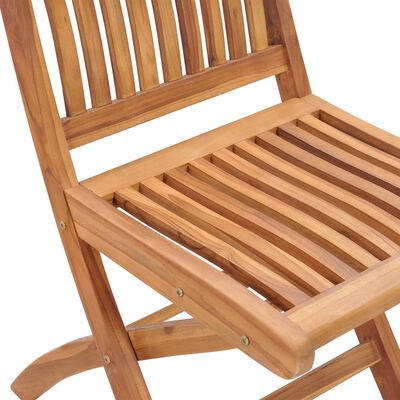 vidaXL Sedie da Giardino Pieghevoli con Cuscini 6 pz Massello di Teak