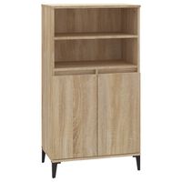 vidaXL Credenza Rovere Sonoma 60x36x110 cm in Legno Multistrato