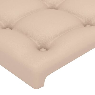 vidaXL Testiere 4 pz Cappuccino 90x5x78/88 cm in Similpelle