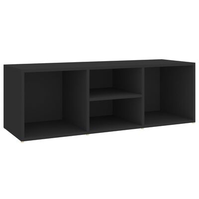 vidaXL Panca Porta Scarpe Nera 105x35x35 cm in Legno Multistrato