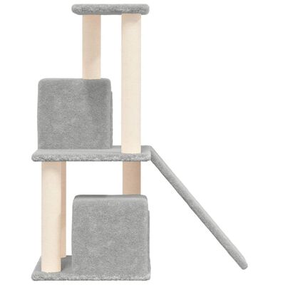 vidaXL Albero per Gatti con Tiragraffi in Sisal Grigio Chiaro 82 cm