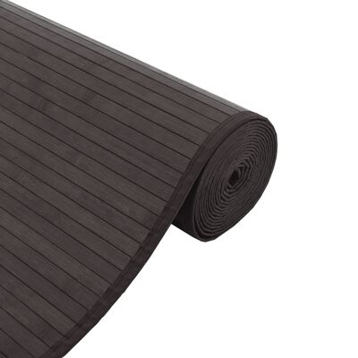 vidaXL Tappeto Rettangolare Marrone Scuro 70x200 cm in Bambù