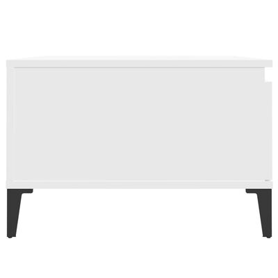 vidaXL Tavolino da Salotto Bianco 55x55x36,5 cm in Legno Multistrato