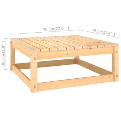 vidaXL Set Salotto Giardino 7 pz Cuscini Antracite Legno Massello Pino