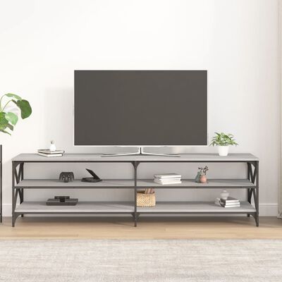 vidaXL Mobile TV Grigio Sonoma 180x40x50 cm in Legno Multistrato