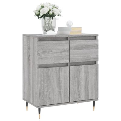 vidaXL Credenza Grigio Sonoma 60x35x70 cm in Legno Multistrato