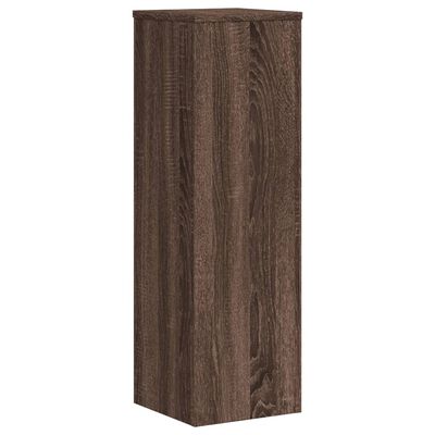 vidaXL Supporti per Piante 2 pz Marrone 25x25x80 cm Legno Multistrato