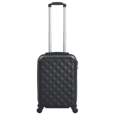 vidaXL Trolley a Custodia Rigida Nero ABS