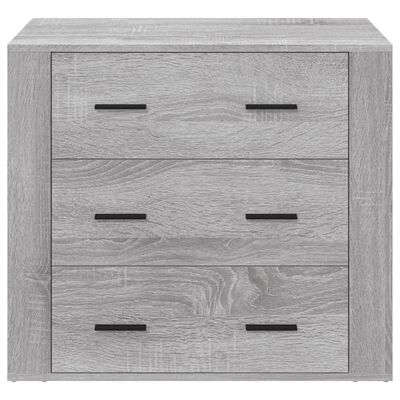 vidaXL Credenza Grigio Sonoma 80x33x70 cm in Legno Multistrato