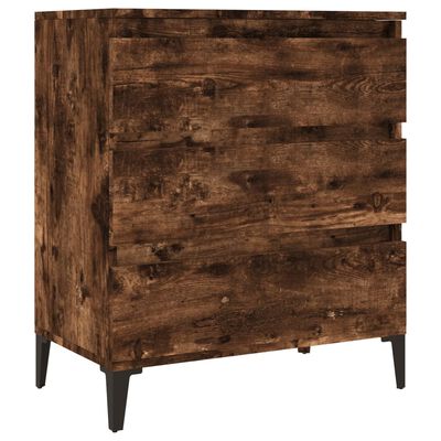 vidaXL Credenza Rovere Fumo 60x35x70 cm in Legno Multistrato