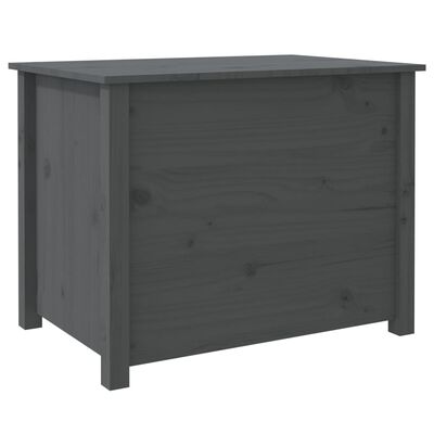 vidaXL Tavolino da Salotto Grigio 71x49x55cm in Legno Massello di Pino