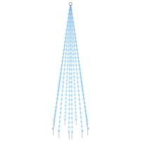 vidaXL Albero di Natale Pennone Blu 310 LED 300 cm