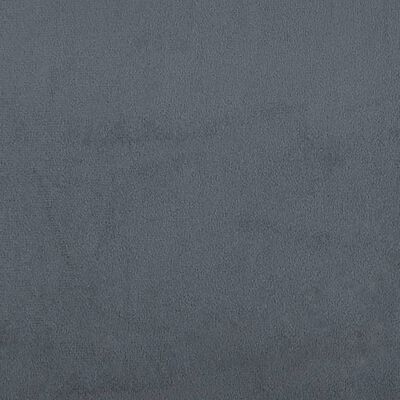 vidaXL Giroletto senza Materasso Grigio Scuro 100x200 cm Velluto