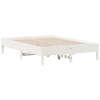 vidaXL Letto senza Materasso Bianco 120x190 cm Legno Massello di Pino