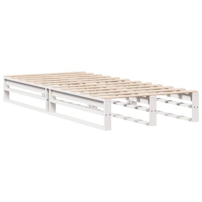 vidaXL Letto senza Materasso Bianco 90x200 cm Legno Massello di Pino