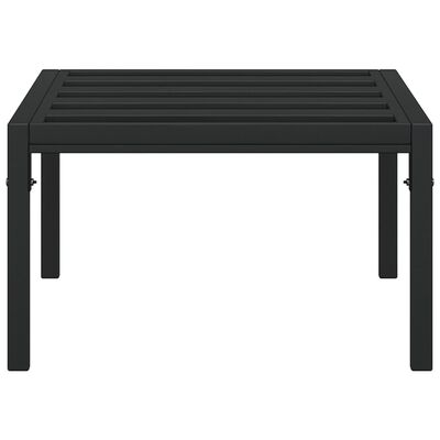 vidaXL Tavolino da Giardino Nero 60x60x35 cm Acciaio