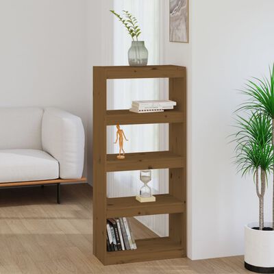 vidaXL Libreria/Divisorio Ambra 60x30x135,5cm Legno Massello di Pino