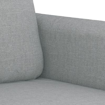 vidaXL Set Divani 3 pz con Cuscini Grigio Chiaro in Tessuto