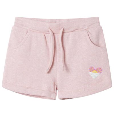 Pantaloncini per Bambini con Coulisse Rosa Chiaro Misto 140