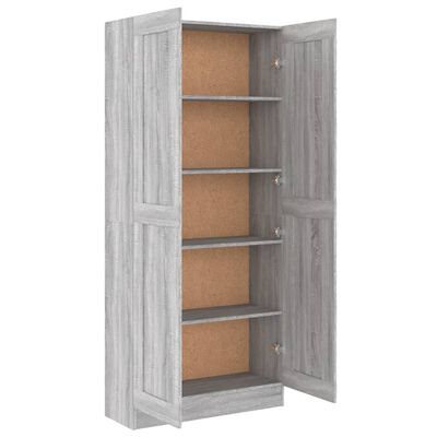 vidaXL Comodino Grigio Sonoma 82,5x30,5x185,5 cm in Legno Multistrato