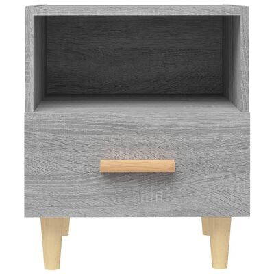 vidaXL Comodini 2 pz Grigio Sonoma 40x35x47 cm