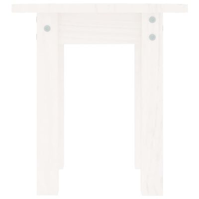 vidaXL Tavolino da Salotto Bianco Ø 35x35 cm in Legno Massello di Pino