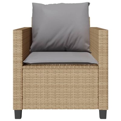 vidaXL Set da Bistrò 3 pz con Cuscini Beige in Polyrattan