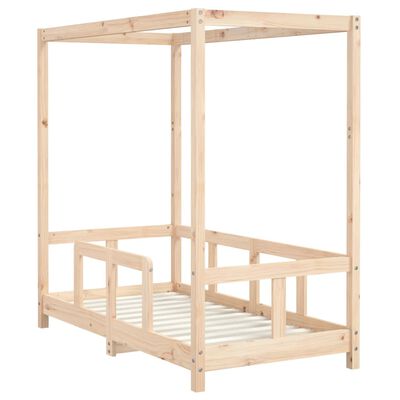 vidaXL Giroletto per Bambini 70x140 cm in Legno Massello di Pino