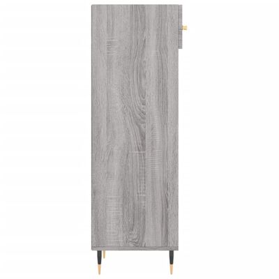 vidaXL Scarpiera Grigio Sonoma 30x35x105 cm in Legno Multistrato