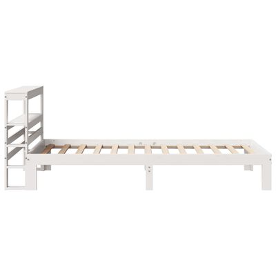 vidaXL Giroletto con Testiera Bianco 75x190 cm Legno Massello di Pino