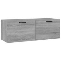 vidaXL Mobile Pensile Grigio Sonoma 100x36,5x35 cm Legno Multistrato