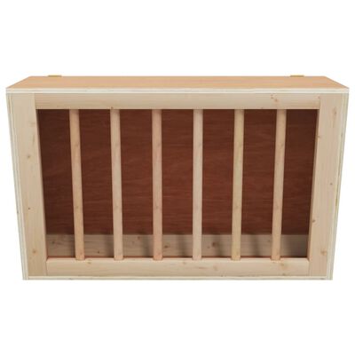 vidaXL Mangiatoia per Conigli 37x18,5x23 cm in Legno Massello di Abete