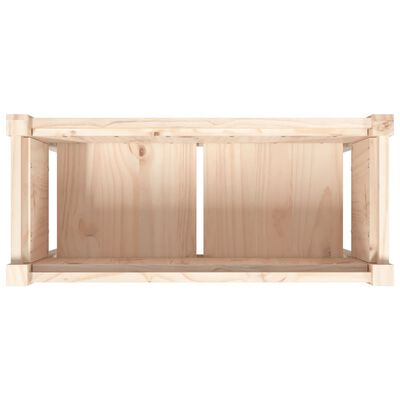 vidaXL Fioriera da Giardino con Gambe 70x31x70 cm Legno Massello Pino