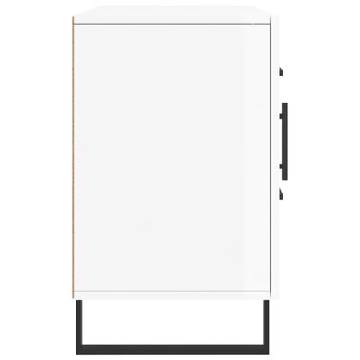 vidaXL Credenza Bianco Lucido 100x36x60 cm in Legno Multistrato