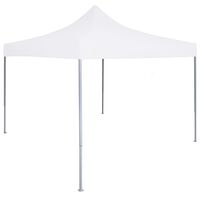 vidaXL Gazebo Professionale Pieghevole 3x3m Acciaio Bianco