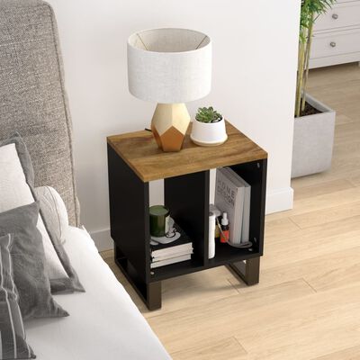 vidaXL Tavolino 40x31x46 cm Legno Massello Mango e Legno Multistrato