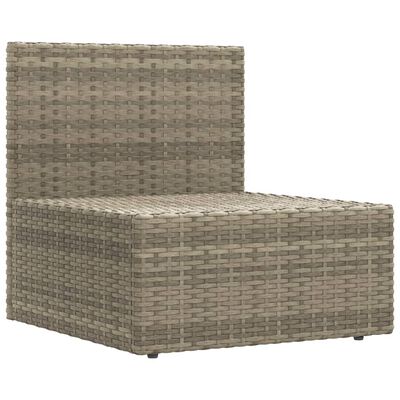 vidaXL Set Divani da Giardino 6 pz con Cuscini in Polyrattan Grigio