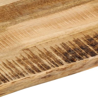 vidaXL Piano Tavolo Bordi Vivi 70x60x2,5cm Legno Massello Mango Grezzo