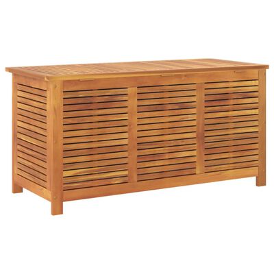 vidaXL Contenitore Giardino con Feritoia 113x50x56cm Massello Acacia