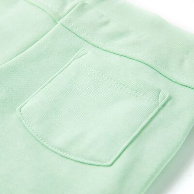 Pantaloncini per Bambini con Coulisse Verde Brillante 128