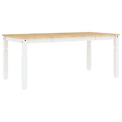 vidaXL Tavolo da Pranzo Corona 180x90x75 cm in Legno Massello di Pino