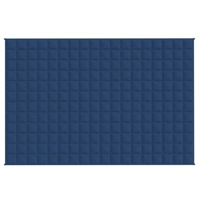 vidaXL Coperta Ponderata Blu 120x180 cm 9 kg Tessuto